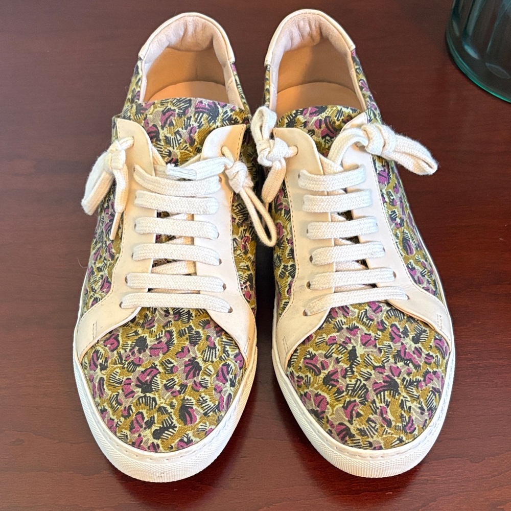 Anthropologie Multicolor Floral Sneakers